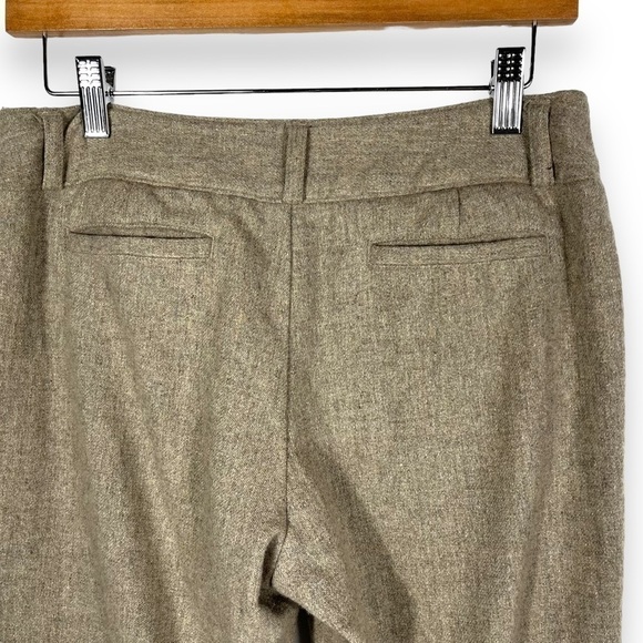 American Eagle Low Rise Wool Rise Straight Leg Trousers, Tan Tweed, Size 6 - Picture 7 of 10